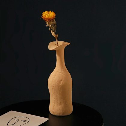 Ceramic Morandi Vase Modern Art Decoration Dried Flower